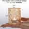12pcs Gold Votive Candle Holders- Tealight Candle Holder for Table Centerpiece, Glass Candle Holder for Wedding Table Decor, Home Decor and Party Decor& Organizer Storage Tote Bag